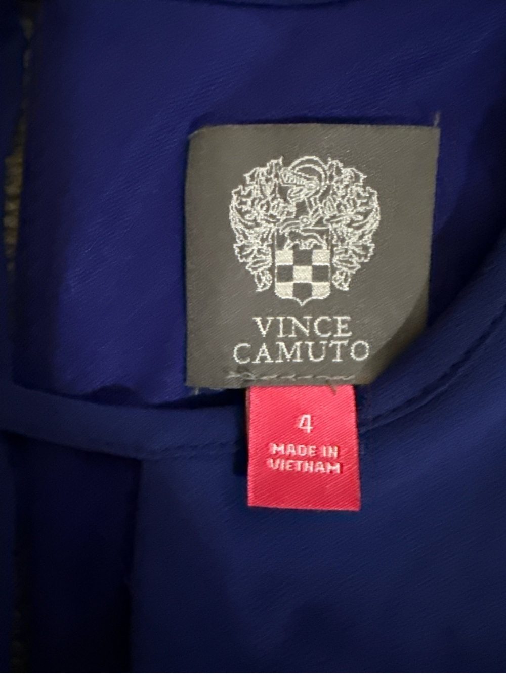 Vince Camuto Royal Blue Ruffle Sleeve Keyhole Shift Dress - Picture 7 of 10